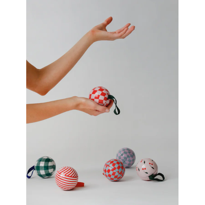 Pull Apart Tin Ball | Candy Stripe