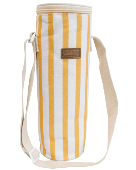 Wine Cooler Bag | Insulated Canvas Bottle Bag with Adjustable Strap