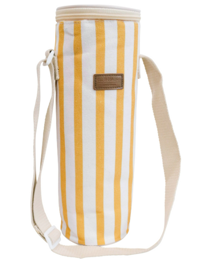Wine Cooler Bag | Insulated Canvas Bottle Bag with Adjustable Strap