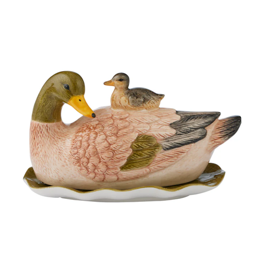Flock Duck Ceramic Butter Dish with Lid (Due mid March. Open for Pre-purchase)