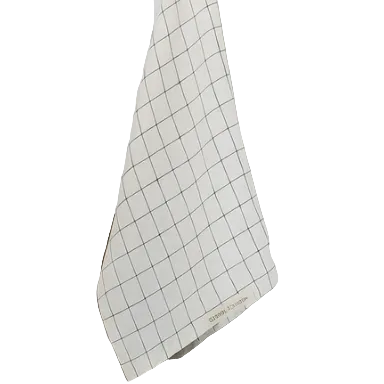 French Linen Tea Towel | Blue Grids