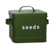 Garden Seed Tin |  Seed Storage Box