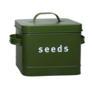 Garden Seed Tin |  Seed Storage Box