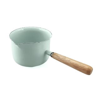 Falcon Enamel Butter Warmer | 650ml Saucepan with Timber Handle