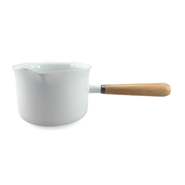 Falcon Enamel Butter Warmer | 650ml Saucepan with Timber Handle