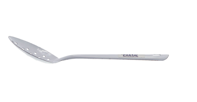 Falcon Enamel Perforated Spoon 30cm – Duck Egg Blue or White