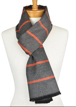 Scarf | Reversible | Multi Stripe Orange