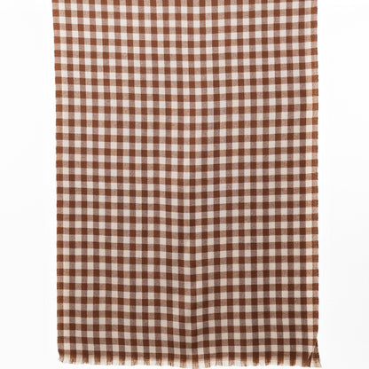 Scarf | Gingham| Chocolate