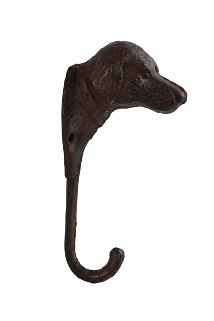 Cast Iron Dog Wall Hook – Rustic Vintage Coat & Hat Hanger