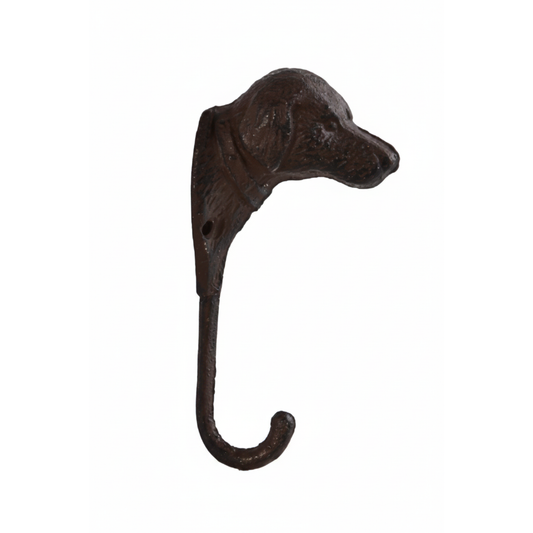 Cast Iron Dog Wall Hook – Rustic Vintage Coat & Hat Hanger