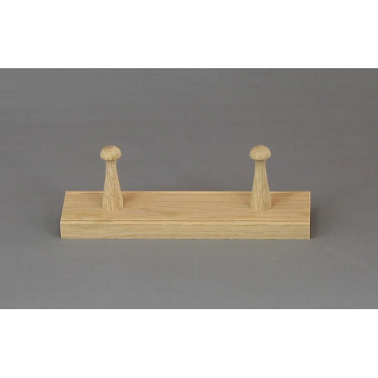 Oak Coat Hook Rail | 2 Peg