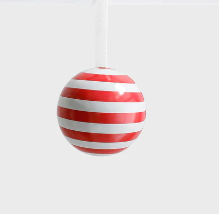 Pull Apart Tin Ball | Candy Stripe